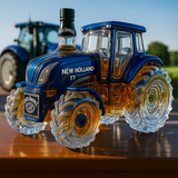 Klasszikus whisky üveg New Holland T7 traktor formájában