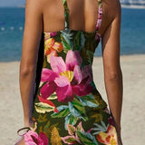 Fiesta – Virágmintás tankini rövidnadrággal, lapos has hatással