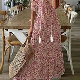Amália | Boho Vintage Nyári Maxi Ruha