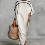 Aveline | Váll Nélküli Maxi Ruha – Batwing Ujjakkal