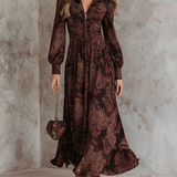 Ariane | Paisley Maxi Ruha – Derékkiemelő, Nőies Fazon