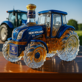 Klasszikus whisky üveg New Holland T7 traktor formájában