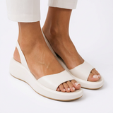 Evie™ | Stílusos Stabilitás és Kivételes Kényelem Peep-Toe Szandálok